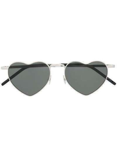 Saint Laurent Eyewear солнцезащитные очки в оправе в форме сердца SL301LOULOU52001