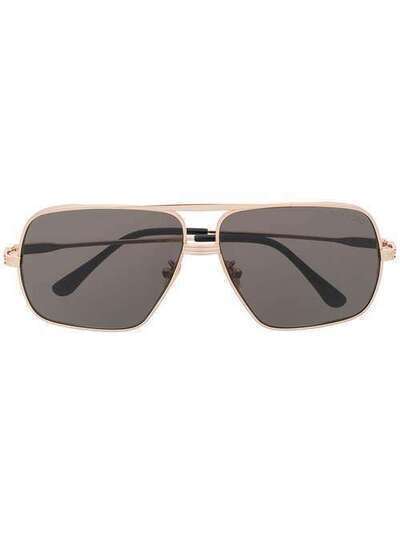 Tom Ford Eyewear солнцезащитные очки-авиаторы FT0735H6228A