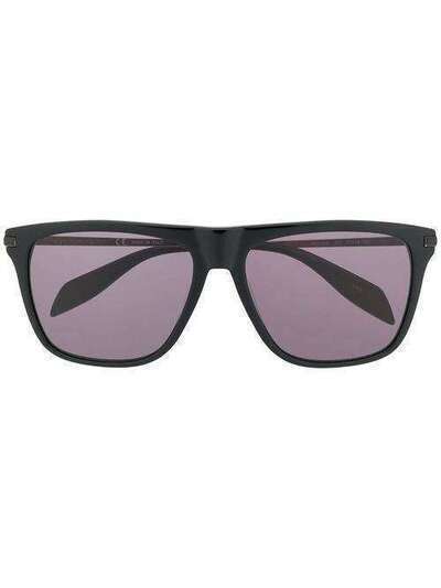 Alexander McQueen Eyewear солнцезащитные очки-авиаторы AM0106S001BLACK