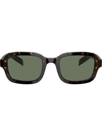 Prada Eyewear затемненные солнцезащитные очки черепаховой расцветки PR11XS2AU728