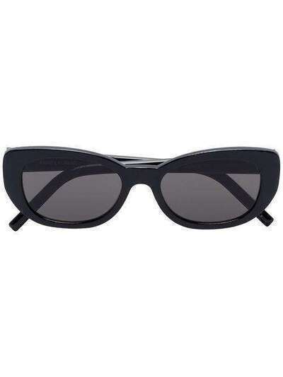 Saint Laurent Eyewear солнцезащитные очки Betty в овальной оправе SL316BETTY001