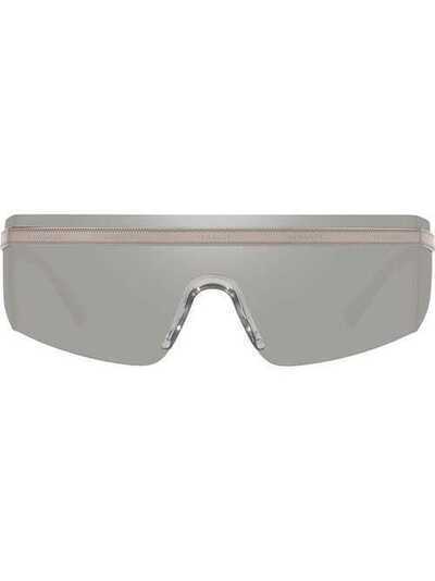 Versace Eyewear солнцезащитные очки-визоры с логотипом VE220810016G