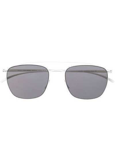 Mykita солнцезащитные очки-авиаторы Mykita x Maison Margiela MMESSE007E13WHITE