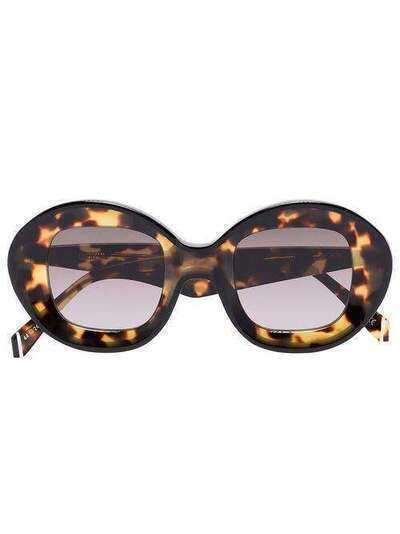 Kaleos солнцезащитные очки Arcos в круглой оправе черепаховой расцветки ARCOS
