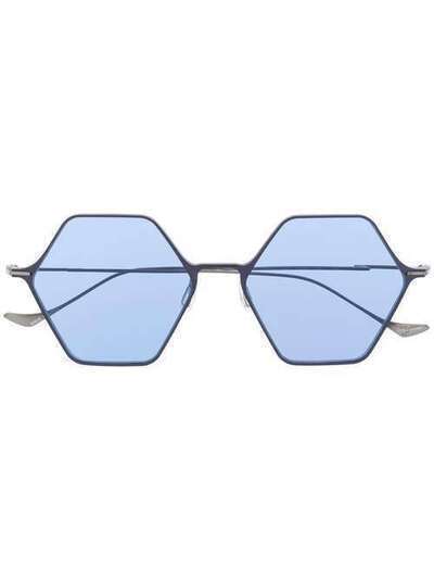 Yohji Yamamoto солнцезащитные очки в геометричной оправе YY7035