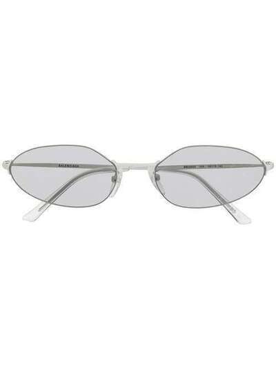 Balenciaga Eyewear солнцезащитные очки в овальной оправе BB0055S