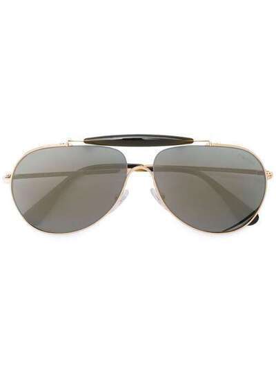 Prada Eyewear солнцезащитные очки-авиаторы PR56SS5AK4L059