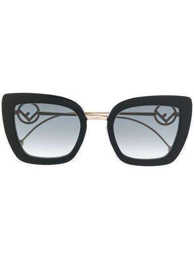 Fendi Eyewear gradient logo detail sunglasses FF0408203292519O