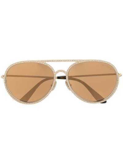 Tom Ford Eyewear солнцезащитные очки-авиаторы Antibes FT0728