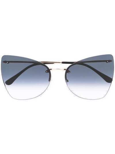 Tom Ford Eyewear солнцезащитные очки в оправе 'кошачий глаз' FT0716