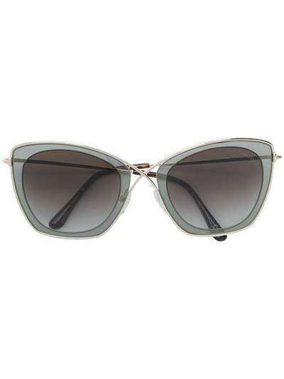 Tom Ford Eyewear солнцезащитные очки в оправе "кошачий глаз" FT0605S