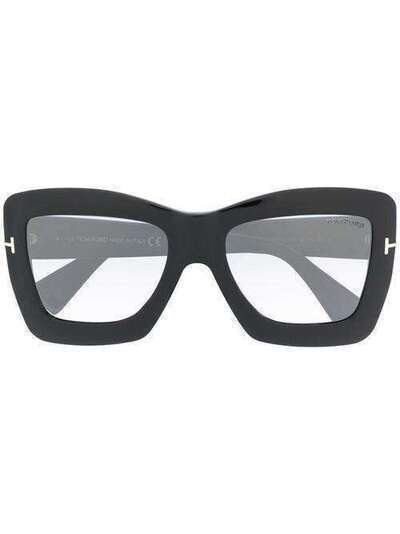 Tom Ford Eyewear солнцезащитные очки в квадратной оправе с эффектом градиента FT0664