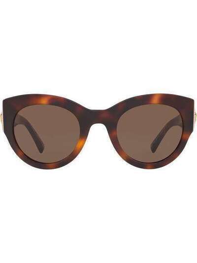 Versace Eyewear солнцезащитные очки в массивной оправе черепаховой расцветки VE4353521773