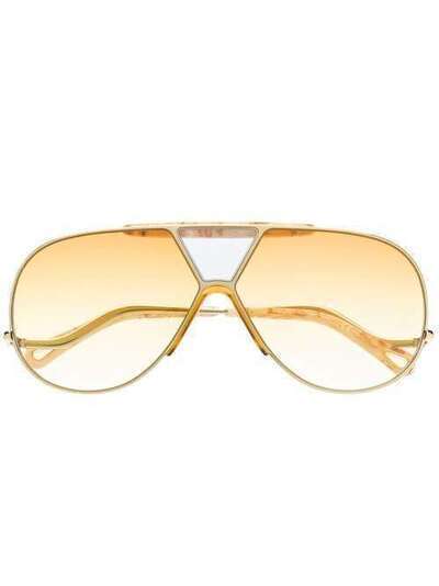 Chloé Eyewear массивные солнцезащитные очки CE154S