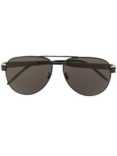 Saint Laurent Eyewear солнцезащитные очки-авиаторы 588032Y9948