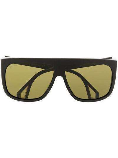 Gucci Eyewear солнцезащитные очки в круглой оправе с затемненными линзами GG0467S001