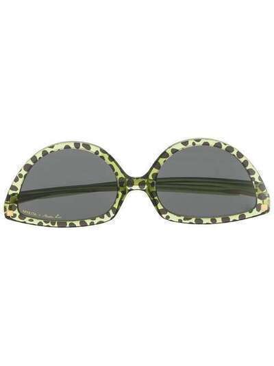 Martine Rose солнцезащитные очки с леопардовым принтом 2503655