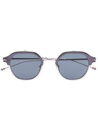 Thom Browne Eyewear солнцезащитные очки в круглой оправе TBS8124602