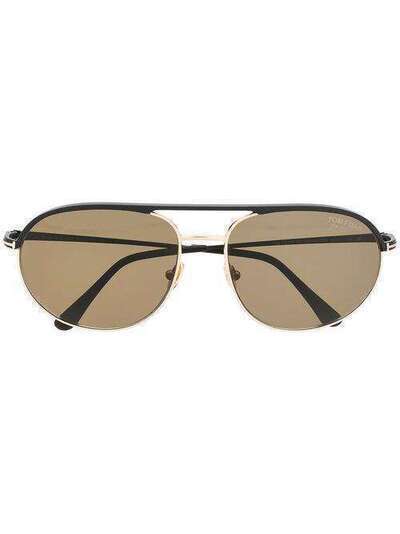 Tom Ford Eyewear rounded-aviator sunglasses FT0772