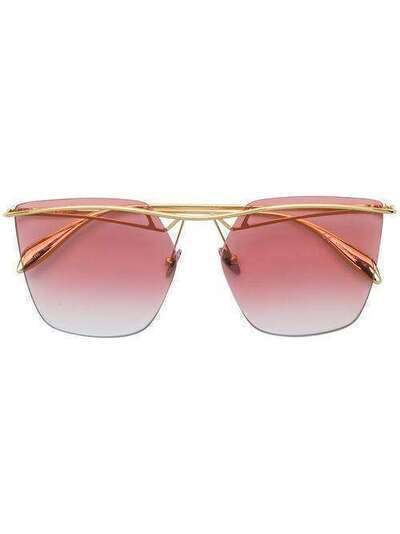 Alexander McQueen Eyewear солнцезащитные очки-авиаторы AM0144S