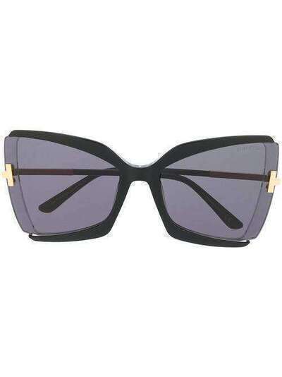 Tom Ford Eyewear солнцезащитные очки-бабочки Gia FT0766