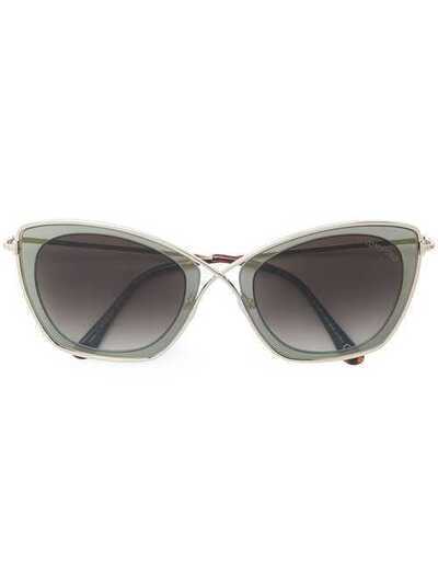Tom Ford Eyewear солнцезащитные очки формы 'кошачий глаз' TF605
