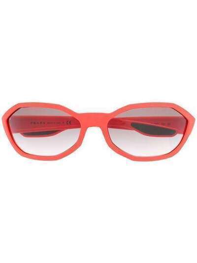 Prada Eyewear солнцезащитные очки в тонкой оправе 0PS04US4930A767