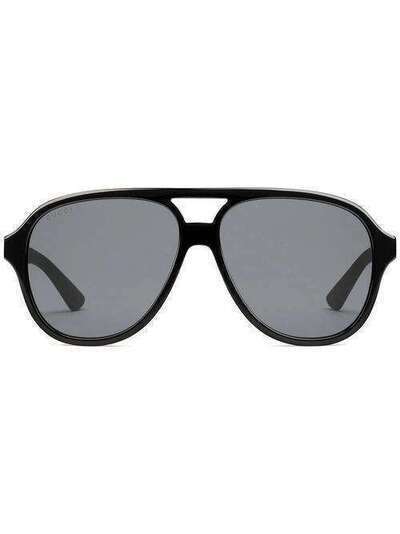 Gucci Eyewear солнцезащитные очки Aviator 610386J0740