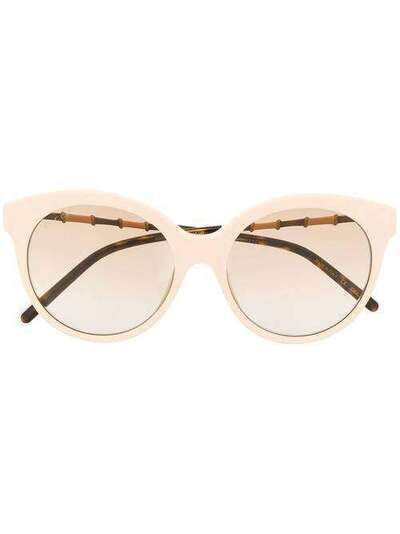 Gucci Eyewear солнцезащитные очки в круглой оправе GG0653S004