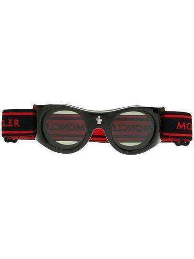Moncler Eyewear круглые солнцезащитные очки с эластичным ремешком ML0051S