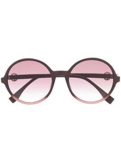 Fendi Eyewear солнцезащитные очки в массивной круглой оправе FF0319GS