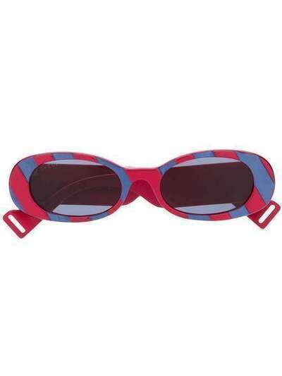 Gucci Eyewear солнцезащитные очки в овальной оправе GG0517S007