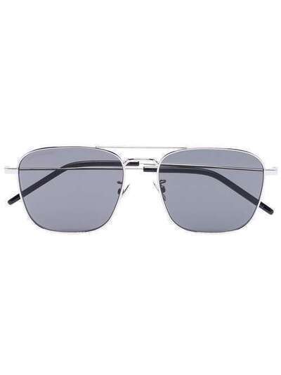 Saint Laurent Eyewear солнцезащитные очки с двойным мостом SL309001