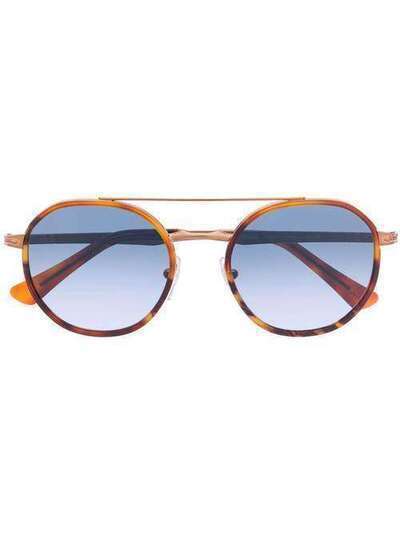 Persol солнцезащитные очки в круглой оправе 0PO2456S