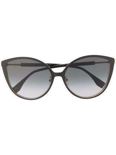 Fendi Eyewear солнцезащитные очки в массивной оправе 'кошачий глаз' FF0395FS