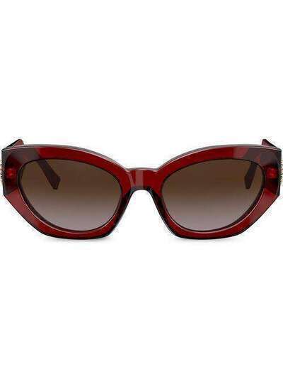 Versace Eyewear солнцезащитные очки в оправе 'кошачий глаз' VE4376B38813