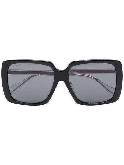 Gucci Eyewear солнцезащитные очки с затемненными стеклами в квадратной оправе GG0567SA001