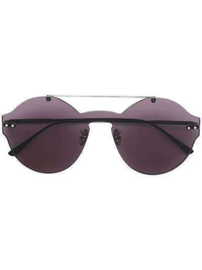 Bottega Veneta Eyewear солнцезащитные очки с декором intrecciato 546257VBL71