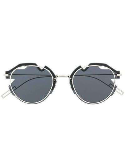 Dior Eyewear солнцезащитные очки Breaker в асимметричной оправе круглой оправе DIORBREAKER
