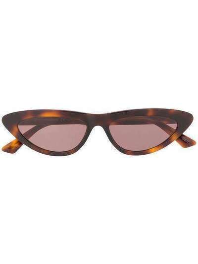 McQ Alexander McQueen узкие солнцезащитные очки в оправе 'кошачий глаз' MQ0235S
