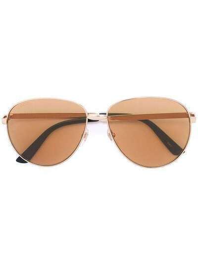 Gucci Eyewear солнцезащитные очки в круглой оправе GG0138S006