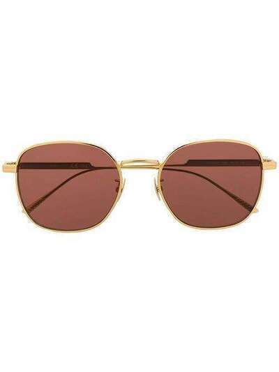 Bottega Veneta Eyewear солнцезащитные очки в квадратной оправе 608433V4450