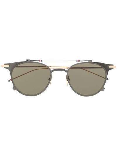 Thom Browne Eyewear солнцезащитные очки в круглой оправе TBS8144901