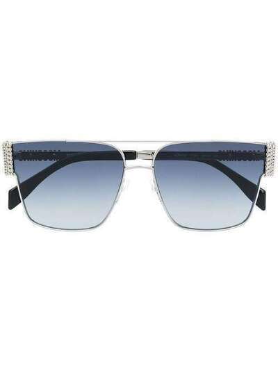 Moschino Eyewear солнцезащитные очки в квадратной оправе MOS024S