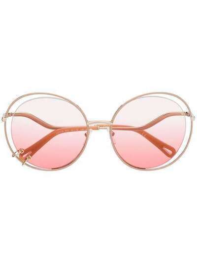 Chloé Eyewear солнцезащитные очки оверсайз CE153S