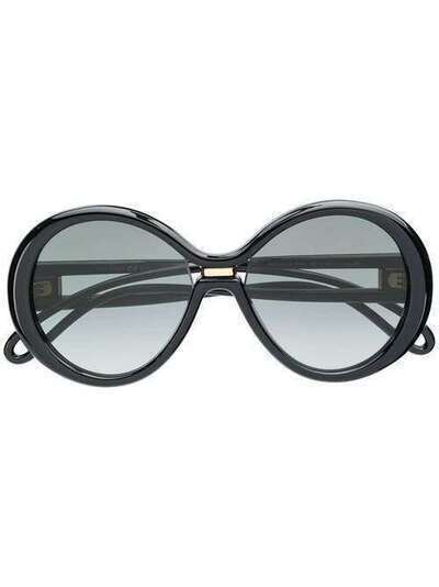 Givenchy Eyewear солнцезащитные очки в массивной круглой оправе GV7105GS