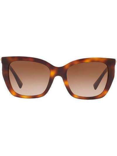 Valentino Eyewear солнцезащитные очки в массивной оправе VA4048501113