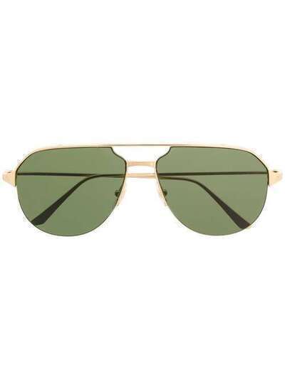 Cartier Eyewear солнцезащитные очки-авиаторы с двойным мостом CT0229S