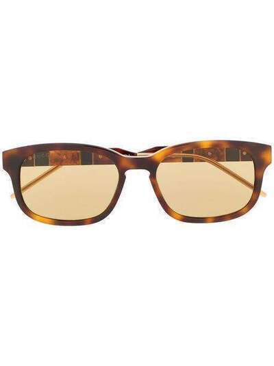 Gucci Eyewear солнцезащитные очки в прямоугольной оправе GG0602S005
