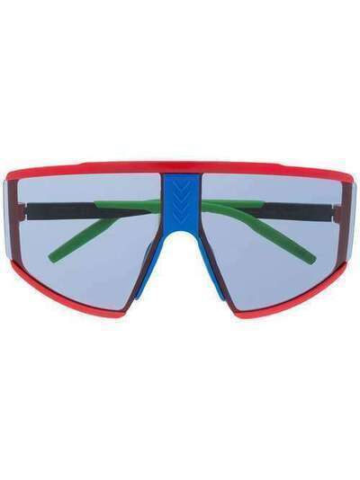 Puma массивные солнцезащитные очки в стиле колор-блок PU0285S